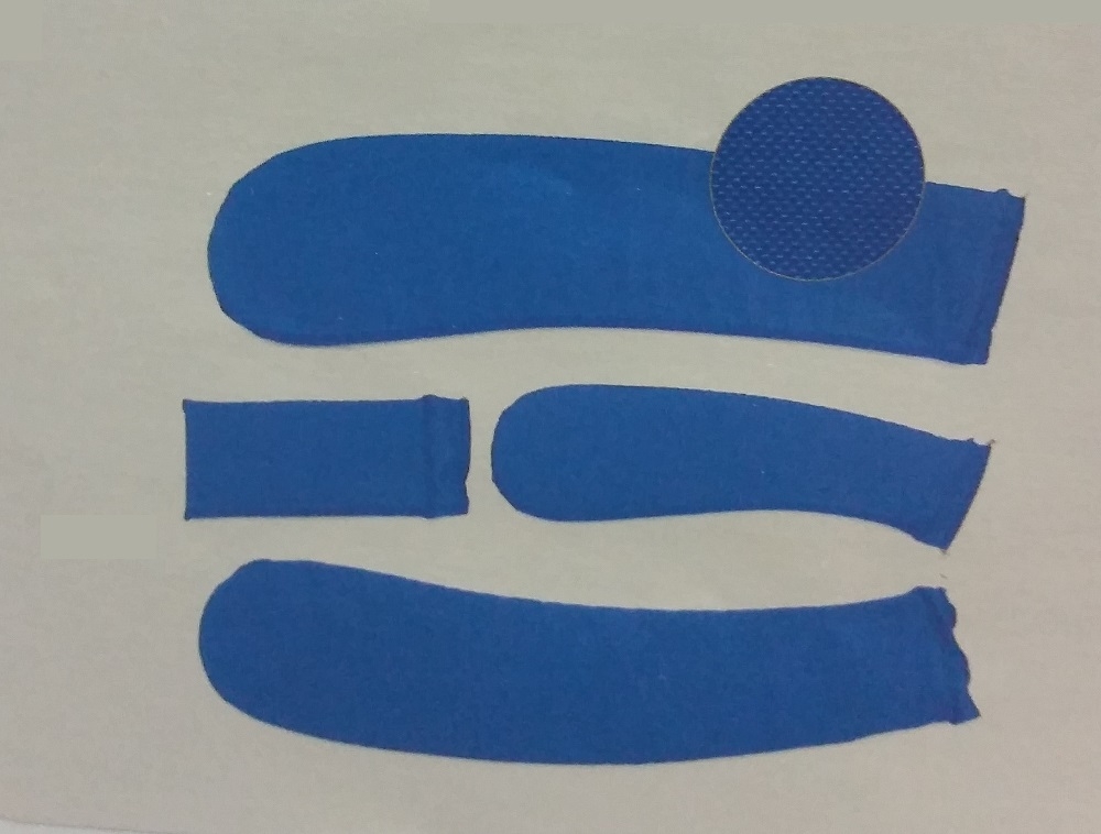 serie manichette imbottite 4 pezzi