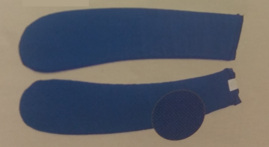 serie manichette imbottite 2 pezzi