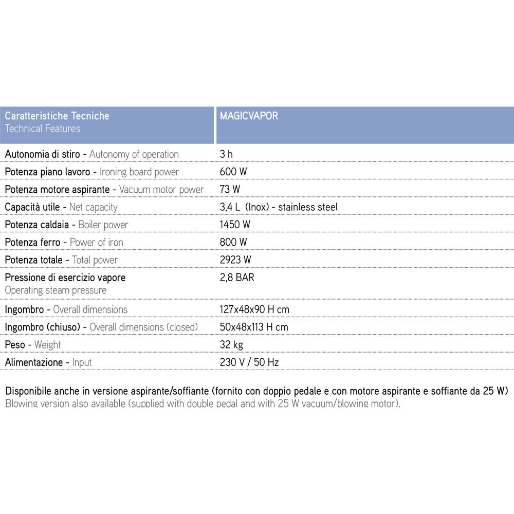 Tavolo da stiro Battistella Magicvapor Maxi